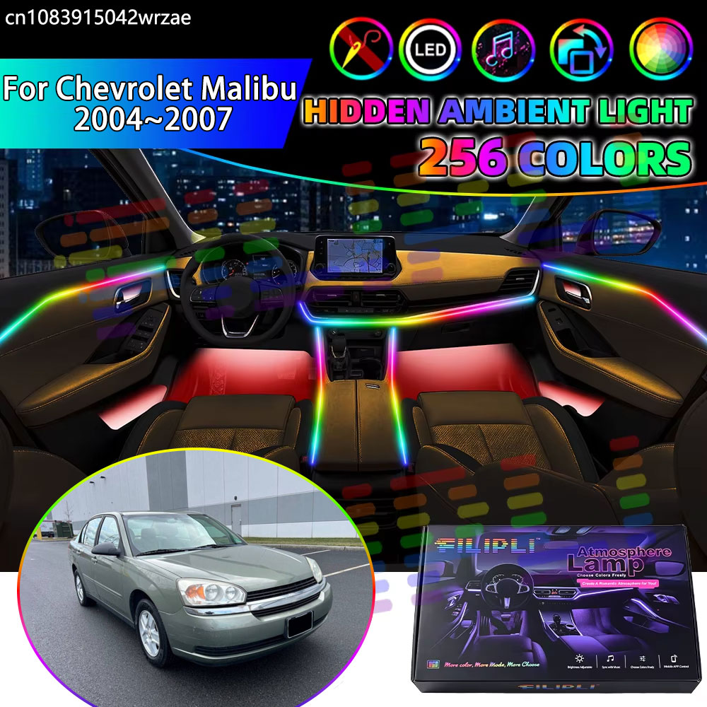 Led Ambient Interior Car Lights App Control - Für Chevrolet Malibu 2004~2007 MK6 6.