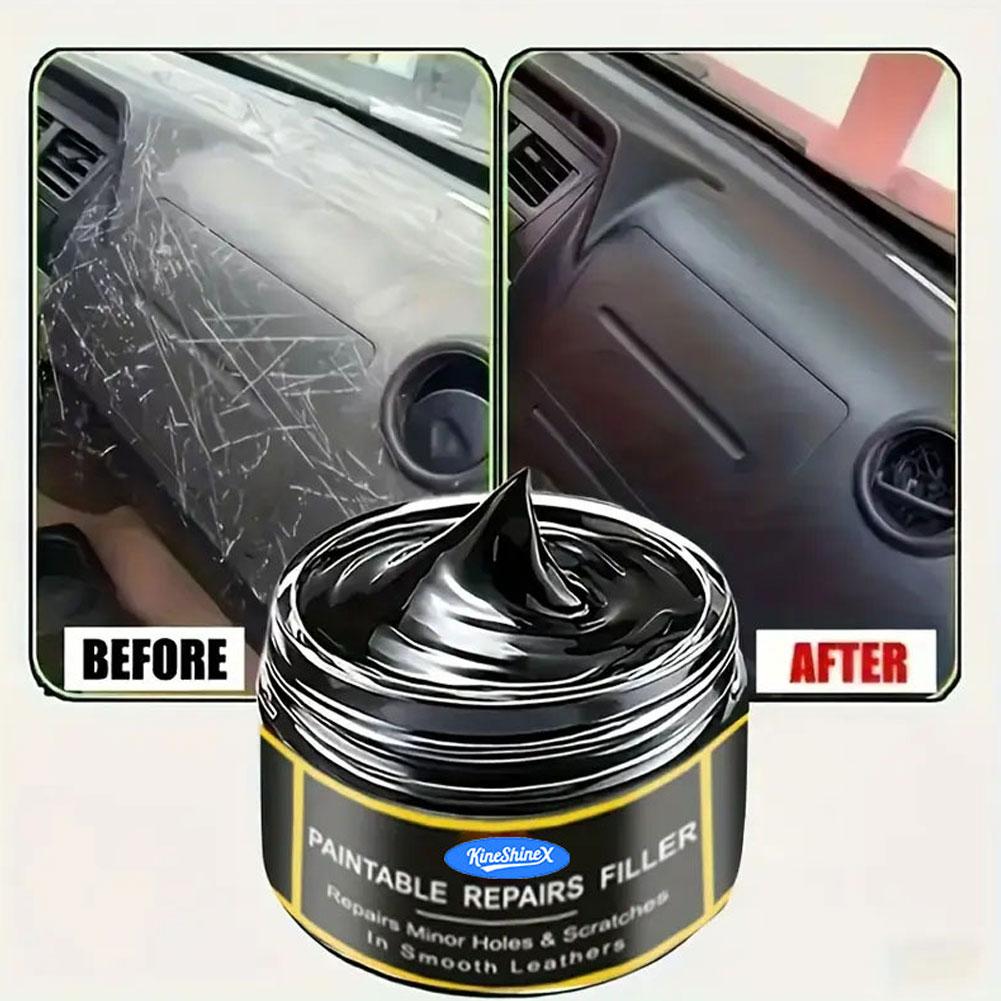 Car Scratch Repair Polishing Wax Paste - 40/80G Auto-Innenraum Leder-Reparaturpaste Professionelle Lenkrad-Restaurierungspaste Polierwachs