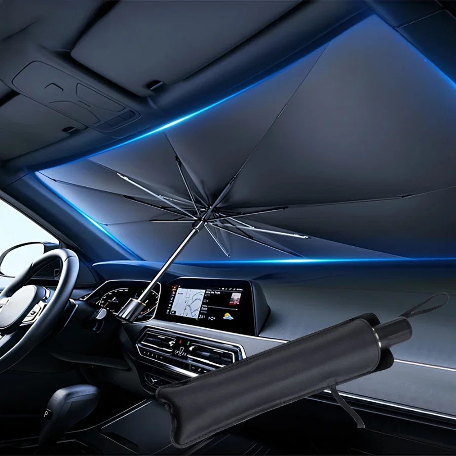 Car Sunshade Windshield Umbrella Foldable - Multifunktionaler, praktischer, faltbarer Sonnenschutz für die