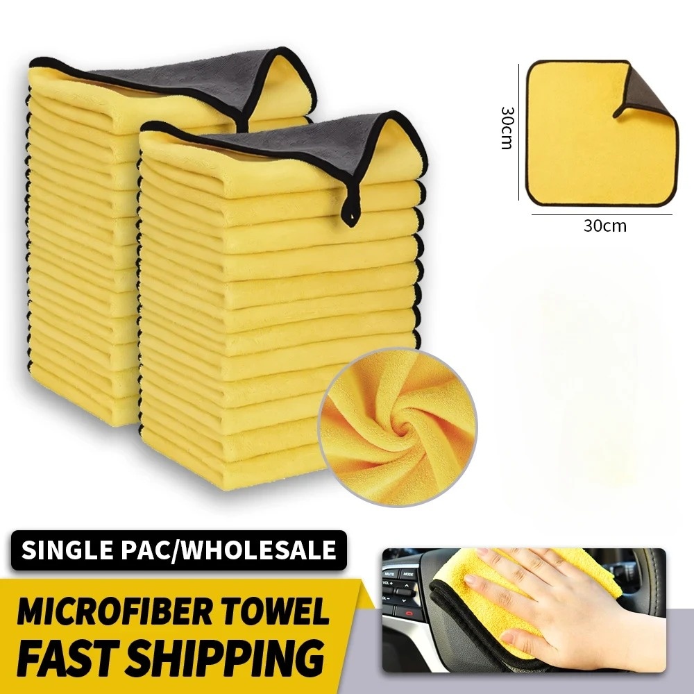 Großhandel Doppelseitige Auto- – Microfiber Car Drying Towel Super Absorbent Bewertung und Preis