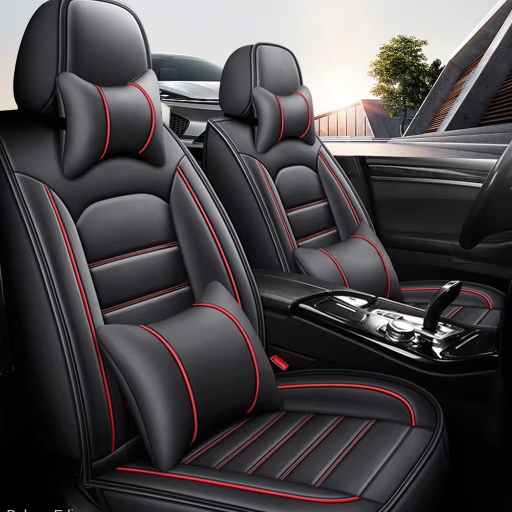 Günstiger Preis Elastische 3D  – Leather Car Seat Covers Full Set Universal Bewertung und Preis