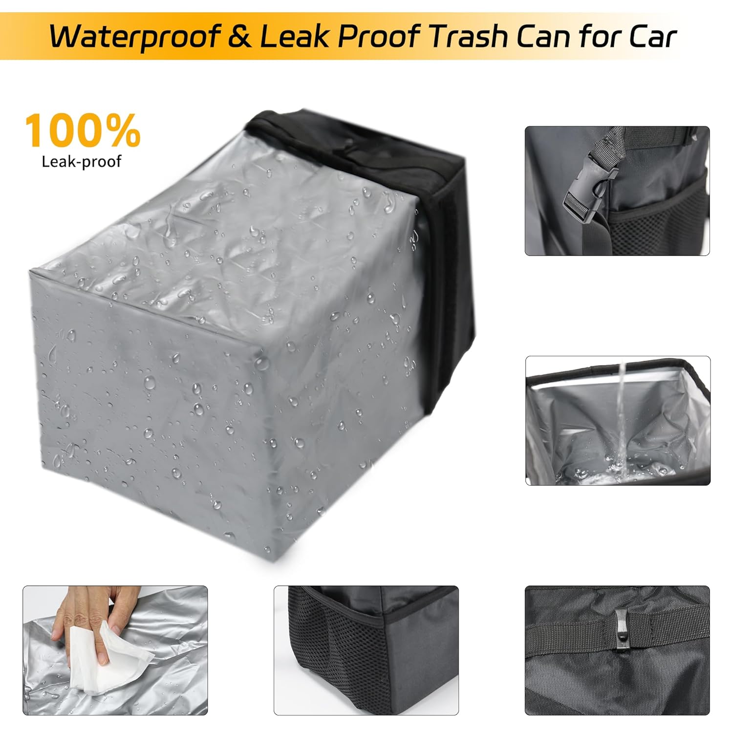 3-in-1-Autoprülleimer mit Deck – Waterproof Car Trash Can With Lid Bewertung und Preis